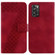 ZTE Blade A72/V40 Vita 7-shaped Embossed Leather Phone Case - Red