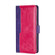ZTE Blade L210 Contrast Color Side Buckle Leather Phone Case - Purple + Rose Red