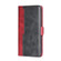 ZTE Blade L210 Contrast Color Side Buckle Leather Phone Case - Red + Black