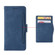 ZTE Blade L220 Skin Feel Calf Texture Card Slots Leather Phone Case - Blue