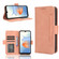 ZTE Blade L220 Skin Feel Calf Texture Card Slots Leather Phone Case - Pink