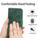 ZTE Blade V30 Skin Feel Sun Flower Pattern Flip Leather Phone Case with Lanyard - Green