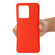ZTE Blade V30 Solid Color Liquid Silicone Dropproof Full Coverage Protective Case - Red
