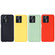 ZTE Blade V30 Solid Color Liquid Silicone Dropproof Full Coverage Protective Case - Red
