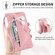 ZTE Blade V30 Vita Embossed Flower Zipper Leather Phone Case - Red