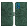 ZTE Blade V30 Vita Skin Feel Sun Flower Pattern Flip Leather Phone Case with Lanyard - Green