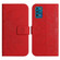 ZTE Blade V30 Vita Skin Feel Sun Flower Pattern Flip Leather Phone Case with Lanyard - Red