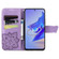 ZTE Blade V40 Pro Butterfly Love Flower Embossed Leather Phone Case - Lavender