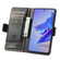 ZTE Blade V40 Pro CaseNeo Splicing Dual Magnetic Buckle Leather Phone Case - Black