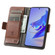 ZTE Blade V40 Pro CaseNeo Splicing Dual Magnetic Buckle Leather Phone Case - Brown