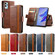 ZTE Blade V40 Pro CaseNeo Splicing Dual Magnetic Buckle Leather Phone Case - Brown