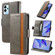 ZTE Blade V40 Pro CaseNeo Splicing Dual Magnetic Buckle Leather Phone Case - Gray