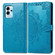 ZTE Blade V40 Pro Mandala Flower Embossed Leather Phone Case - Blue