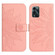 ZTE Blade V40 Pro Skin Feel Sun Flower Pattern Flip Leather Phone Case with Lanyard - Pink