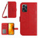 ZTE Blade V40 Pro Skin Feel Sun Flower Pattern Flip Leather Phone Case with Lanyard - Red