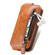 ZTE Blade V40 Pro Zipper Wallet Vertical Flip Leather Phone Case - brown