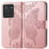 ZTE Blade V40s Butterfly Love Flower Embossed Leather Phone Case - Rose Gold