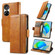 ZTE Blade V40s CaseNeo Splicing Dual Magnetic Buckle Leather Phone Case - Khaki ZTE Blade V40s CaseNeo Splicing Dual Magnetic Buckle Leather Phone Case - Khaki