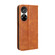 ZTE Blade V40s Magnetic Buckle Retro Texture Leather Phone Case - Brown