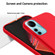 ZTE Blade V41 Smart Pure Color Liquid Silicone Shockproof Phone Case - Red