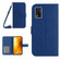 ZTE Libero 5G II A103ZT Japan Edition Skin Feel Sun Flower Pattern Flip Leather Phone Case with Lanyard - Dark Blue