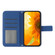 ZTE Libero 5G II A103ZT Japan Edition Skin Feel Sun Flower Pattern Flip Leather Phone Case with Lanyard - Dark Blue