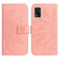 ZTE Libero 5G II A103ZT Japan Edition Skin Feel Sun Flower Pattern Flip Leather Phone Case with Lanyard - Pink