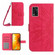 ZTE Libero 5G II A103ZT Japan Edition Skin Feel Sun Flower Pattern Flip Leather Phone Case with Lanyard - Rose Red