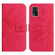 ZTE Libero 5G II A103ZT Japan Edition Skin Feel Sun Flower Pattern Flip Leather Phone Case with Lanyard - Rose Red