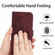 ZTE Libero 5G II A103ZT Japan Edition Skin Feel Sun Flower Pattern Flip Leather Phone Case with Lanyard - Wine Red