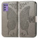 ZTE Libero 5G III Butterfly Love Flower Embossed Leather Phone Case - Gray