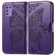 ZTE Libero 5G III Butterfly Love Flower Embossed Leather Phone Case - Purple