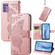 ZTE Libero 5G III Butterfly Love Flower Embossed Leather Phone Case - Rose Gold