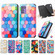 ZTE Libero 5G III CaseNeo Colorful Magnetic Leather Phone Case - Rhombus