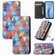 ZTE Libero 5G III CaseNeo Colorful Magnetic Leather Phone Case - Rhombus Mandala