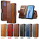 ZTE Libero 5G III CaseNeo Splicing Dual Magnetic Buckle Leather Phone Case - Khaki