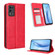 ZTE Libero 5G III Magnetic Buckle Retro Texture Leather Phone Case - Red