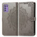 ZTE Libero 5G III Mandala Flower Embossed Leather Phone Case - Gray