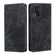 ZTE Libero 5G III RFID Anti-theft Brush Magnetic Leather Phone Case - Black