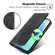 ZTE Libero 5G III RFID Anti-theft Brush Magnetic Leather Phone Case - Black