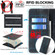 ZTE Libero 5G III RFID Anti-theft Brush Magnetic Leather Phone Case - Black