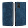 ZTE Libero 5G III RFID Anti-theft Brush Magnetic Leather Phone Case - Blue