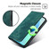 ZTE Libero 5G III RFID Anti-theft Brush Magnetic Leather Phone Case - Green