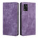 ZTE Libero 5G III RFID Anti-theft Brush Magnetic Leather Phone Case - Purple
