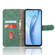 ZTE Libero 5G III Skin Feel Magnetic Flip Leather Phone Case - Green