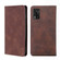 ZTE Libero 5G III Skin Feel Magnetic Horizontal Flip Leather Phone Case - Dark Brown