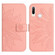 ZTE Libero 5G Skin Feel Sun Flower Pattern Flip Leather Phone Case with Lanyard - Pink
