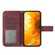 ZTE Libero 5G Skin Feel Sun Flower Pattern Flip Leather Phone Case with Lanyard - Wine Red