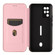 ZTE Nubia Red Magic 6R Carbon Fiber Texture Horizontal Flip TPU + PC + PU Leather Case with Card Slot - Pink