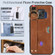 ZTE nubia Red Magic 7 Pro Wristband Leather Back Phone Case - Brown
